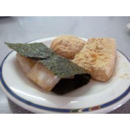 手作りおやつ「磯辺焼き＆きな粉餅」